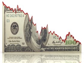 Падение доллара. Фото с сайта strateger.net/ru