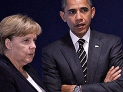Обама Меркель. Фото: dni.ru