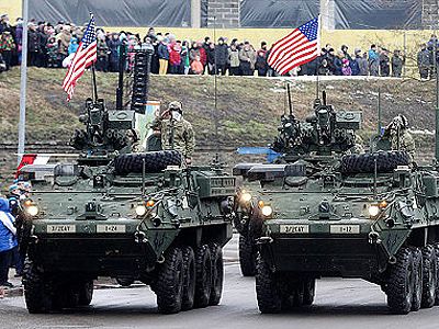 Парад сил НАТО в Эстонии. Фото: telegraph.co.uk