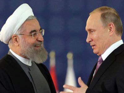 Президенты России и Ирана Владимир Путин и Хасан Рухани. Фото: cdn.minval.az