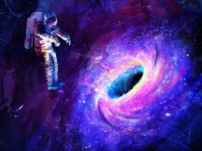 Астронавт и "черная дыра". Иллюстрация: reddit.com