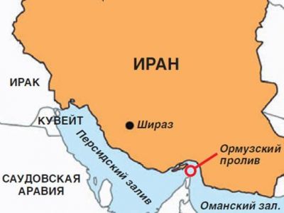 Иран и Ормузский пролив. Карта: argumenti.ru