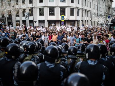 Митинг за свободные выборы в Москве 27 июля 2019 года. Фото: Евгений Фельдман / "Медуза"