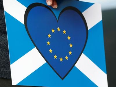 Плакат "Шотландия - за ЕС". Фото: ua.news