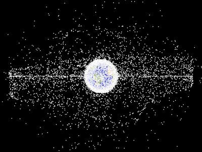 Космический мусор на орбите Земли. Источник: NASA