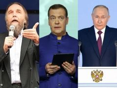 Дугин, Медведев, Путин. Фото: kremlin.ru, соцсети