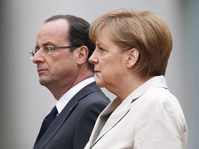 Олланд и Меркель. Фото: fdg13.files.wordpress.com