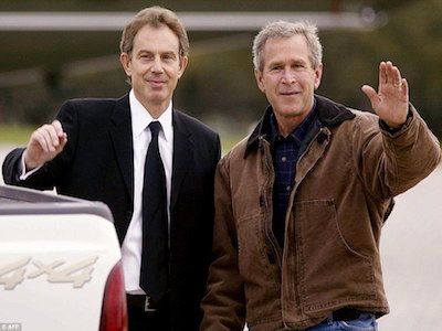 Блэр и Буш. Фото - dailymail.co.uk
