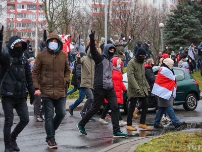 Марш протеста в Минске, 22.11.2020. Фото: tut.by